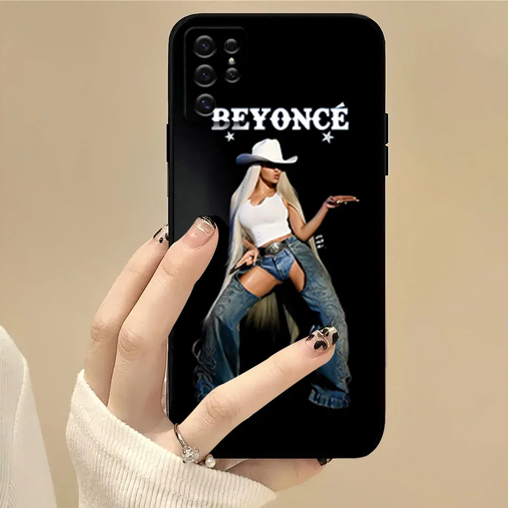 Singer B-Beyonce COWBOY CARTER Phone Case For Samsung S22 S23 A73 A72 A71 A54 A53 E ULTRA Color Soft Shell