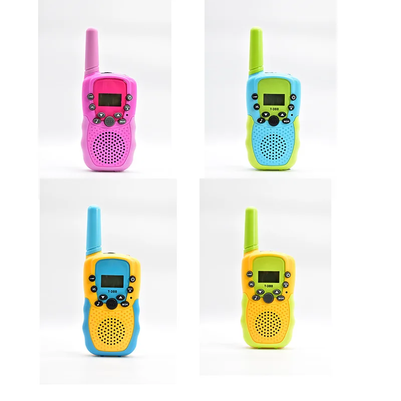 Tweekleurige walkietalkies voor kinderen T-388 Draadloos bellen op afstand 3 kilometer Speelgoed Ouder-kind interactieve buitenwalkietalkie