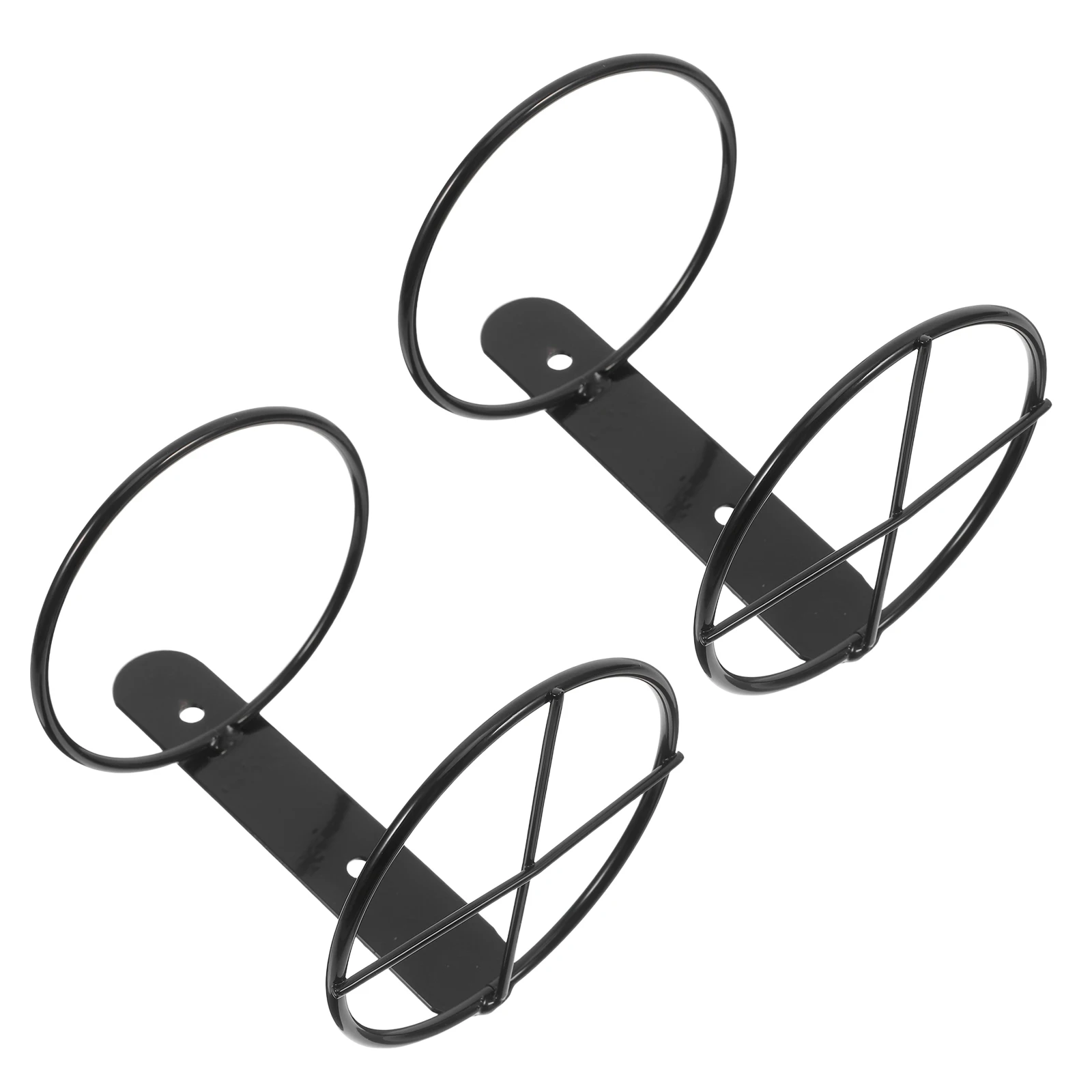 

2 Pcs Wall Mounted Rack Sturdy Metal Bottle Holder Stand for Home Bar Decor Wall Shelf Racks Display