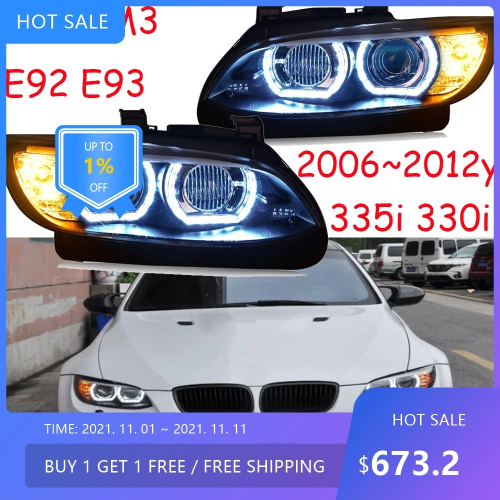

2006 ~ 2012y автобарвный фары для BMW M3 E92 E93 фары 335i 330i автоаксессуары светодиодные противотуманные фары HID для E93