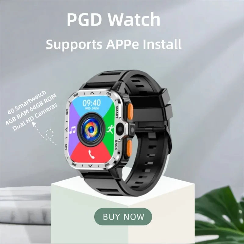 

PGD Android Smart Watch Men GPS 16G/64G ROM Storage HD Dual Camera NFC 2G 4G SIM Card WIFI Wireless Fast Internet Access