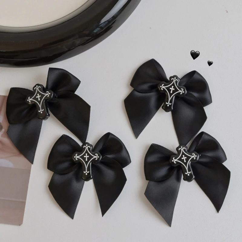 Fairy Flat Clips Hairpin Y2K-Style Balletcore Headdress Bunches Accessories Bow Ribbon Headdress