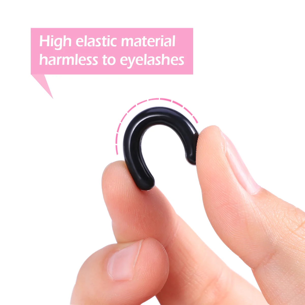 16 pièces Mini bigoudis Mascara transparent pour cils tampons de recharge de Volume lingettes pour femmes coussins noirs Miss