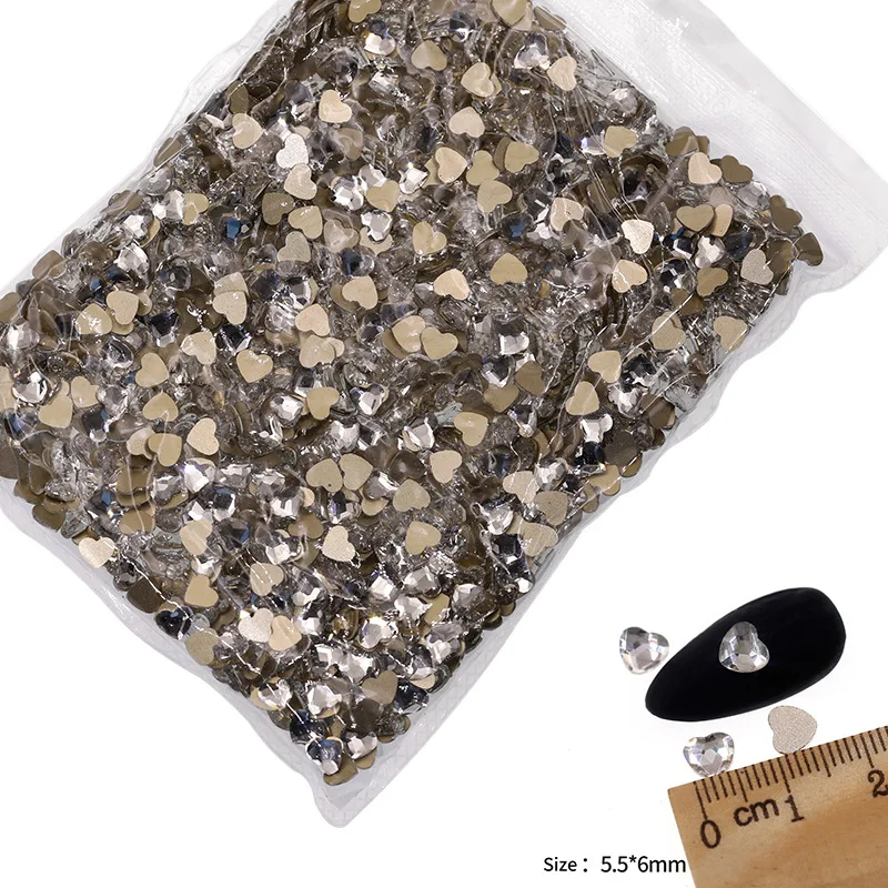 VDD P541-P580 Großhandel 1440 Stück Glas-Kristall-Strass mit flacher Rückseite, Glitzerstein in verschiedenen Formen für DIY-Bastelarbeiten, Nagelkunst und Dekoration – Detail 23