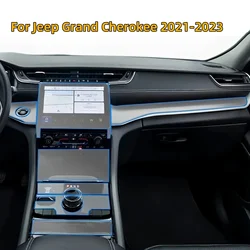 Car Interior Door Center Console Media Dashboard Navigation For Jeep Grand Cherokee 2021-2023 TPU Anti-scratch Protector Film