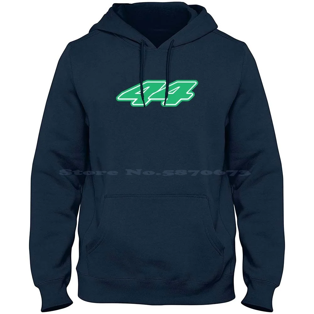 Lewis Hamilton 2022 Season Number 44 Sticker Green 100% Cotton Hoodie Lewis Hamilton Number Lewis Numbers Hamilton Lewis