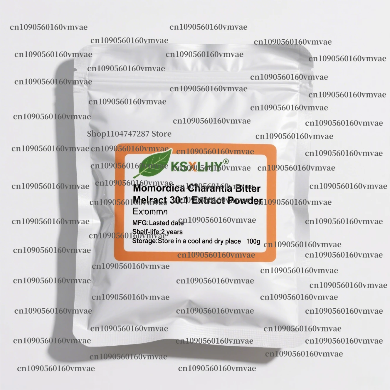 Embalaje de bolsa de papel de aluminio en polvo de extracto de melón amargo puro 100% personalizado a nivel mundial para distribuidores globales