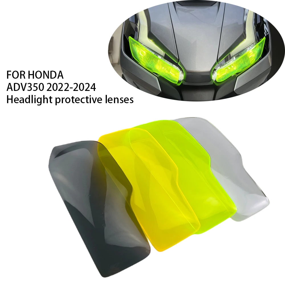 SUitable for Honda ADV350 MOTORCYCLE 2022-2023-2024 ACCESSORY GUARD LAMP SHELL FRONT HEADLIGHT DECORATIVE LENS