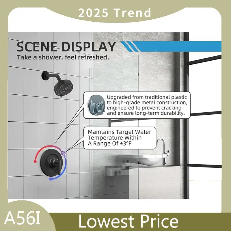 Moen 단일 레버 핸들 T2901BL 트림 키트 용 ABDD 교체, Moen Gibson Posi-Temp 샤워/욕조 압력 밸런스 밸브 용