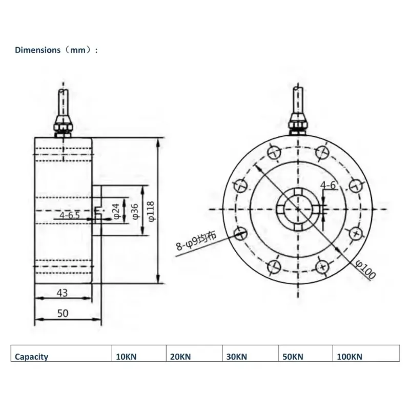 2026 NEW CALT LCLF-B04 Special Spoke Weighing Sensor for Testing Machine with High Precision and Large Range 10KN-100KN