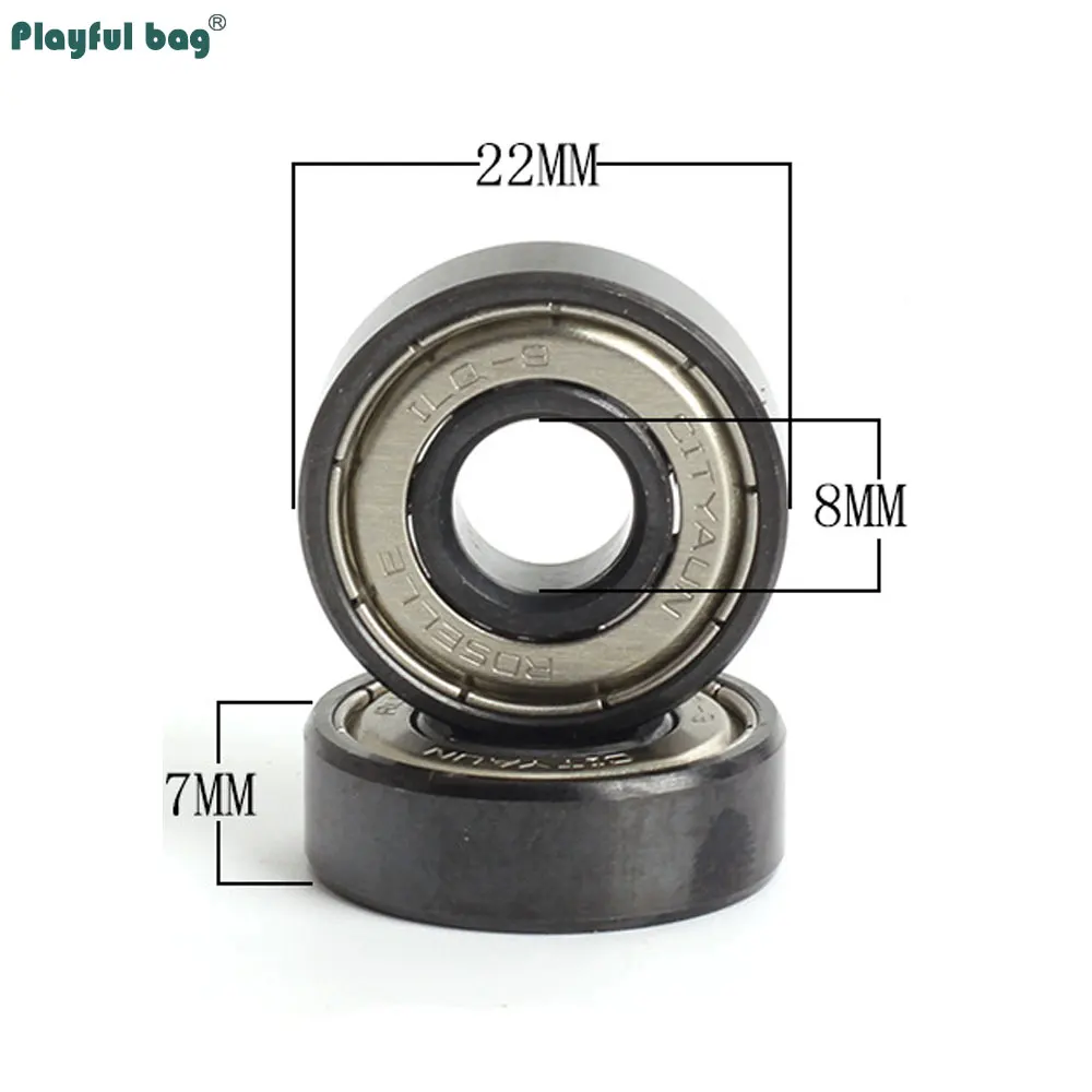 16PCS/set 608ZZ Steel Bearings For Roller Skates Skateboard Wheels High Speed Bearings Skating Upgraded Accessories AMB302