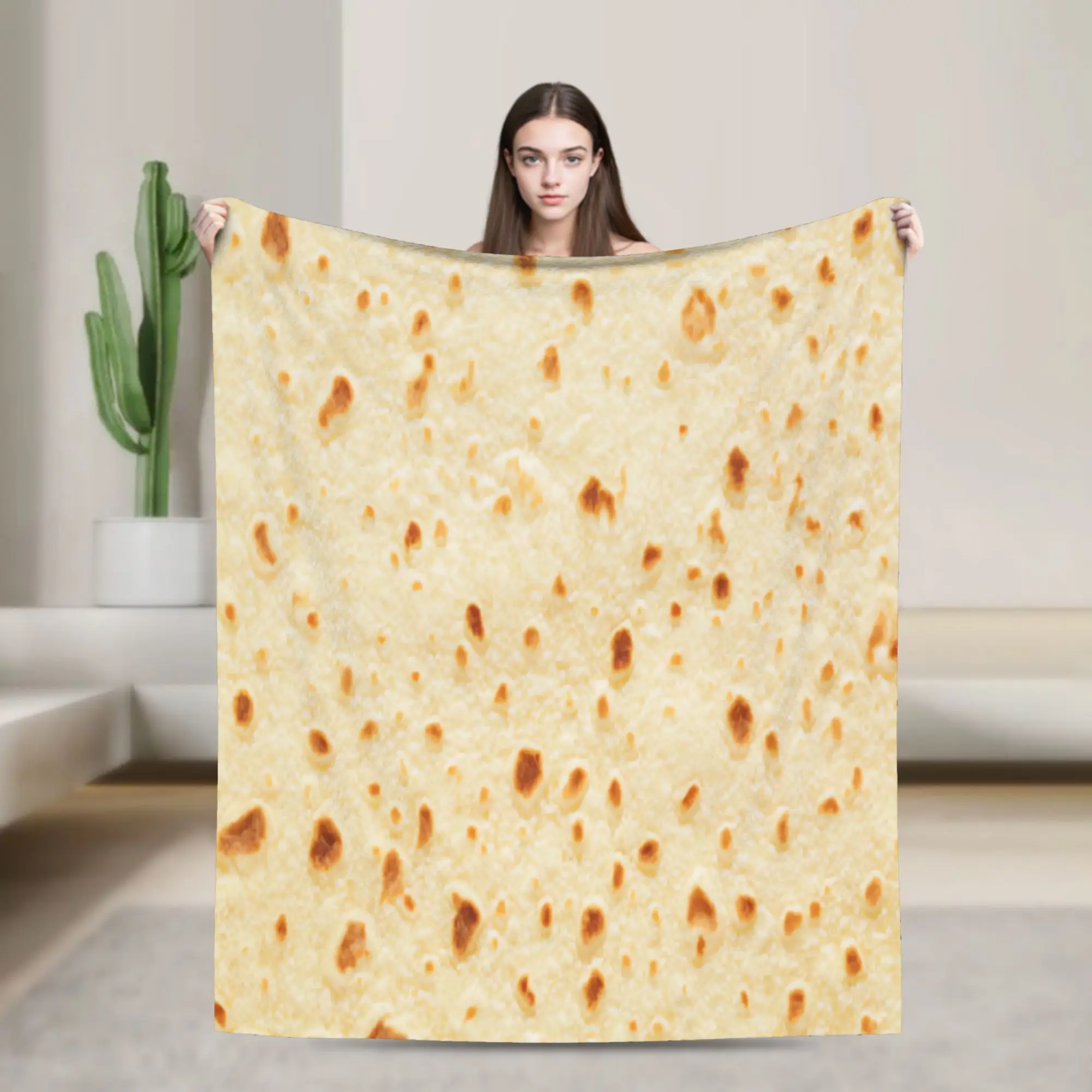 Burrito Tortilla Wrap Blankets  Travel Office Flannel Bedding Throws For Outdoor Super Soft Custom DIY Quality Bedspread