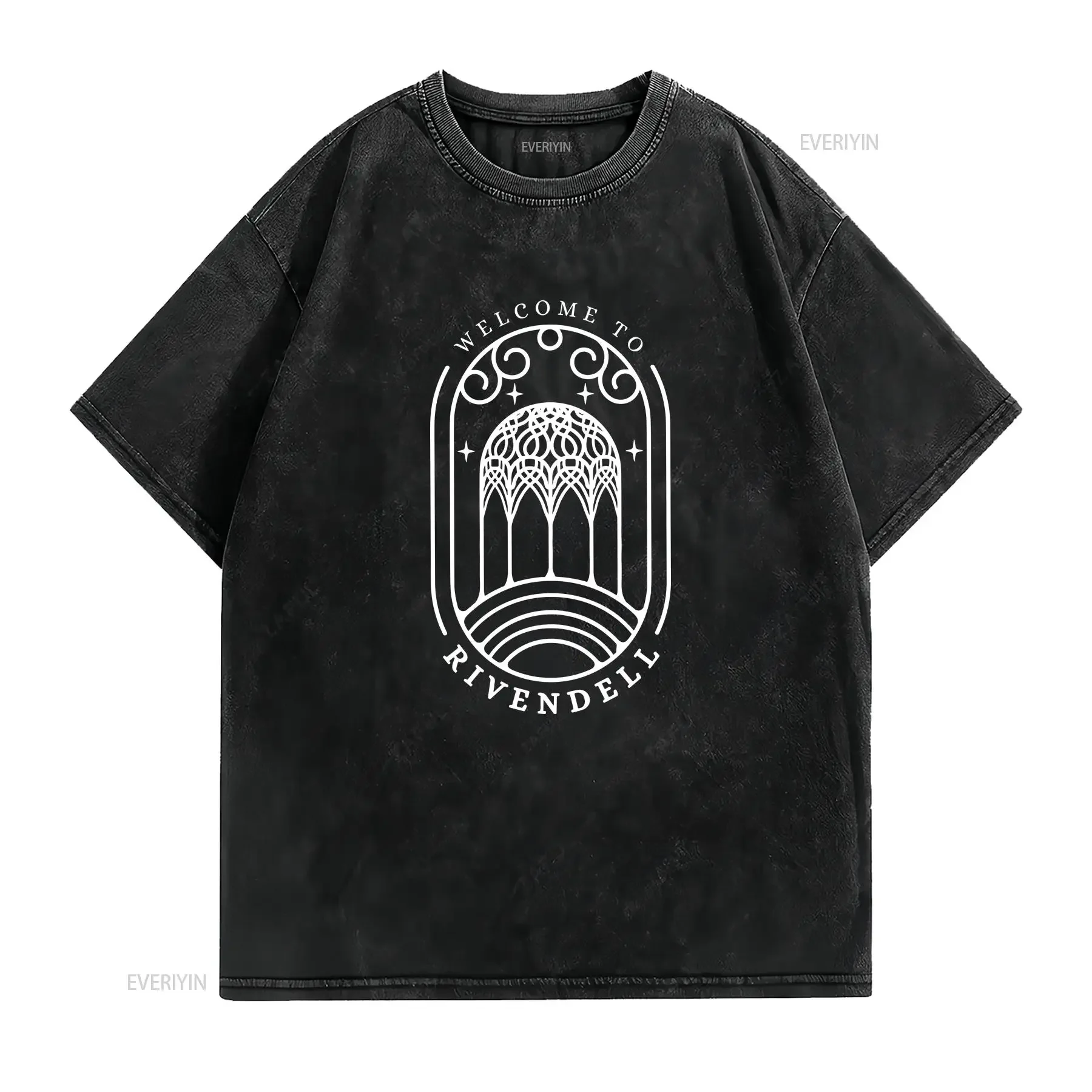 Rivendell T Shirt Fantasy Book Lover Hobbitcore Magical Elven Sanctuary The Fellowship J R Tolkien Quotes vintage Washed