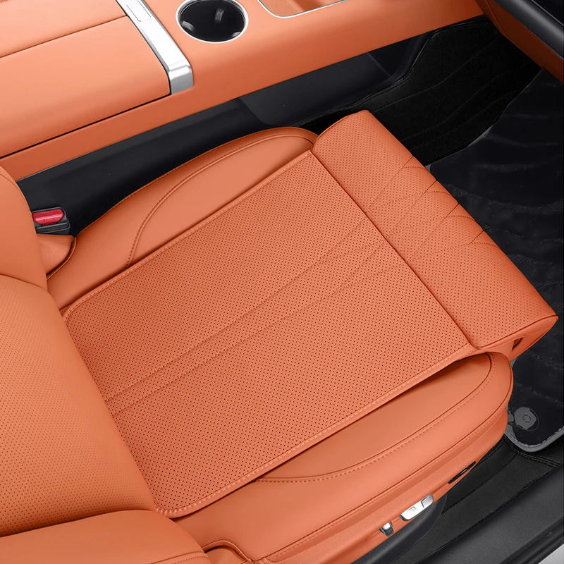 

Adjustable Leg Support Car Seat Cushion – Extra Long Driving Comfort with Extendable Thigh Pad & Lumbar Support