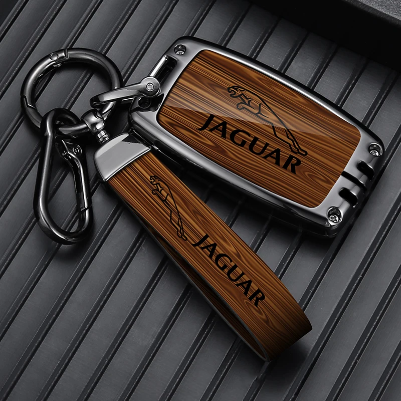 Zinc Alloy Car Key Case Cover For Jaguar XE XJ C-X16 V12 XJL XF A9 Guitar F X Typ Land Rover Keychain Protector Auto Accessories