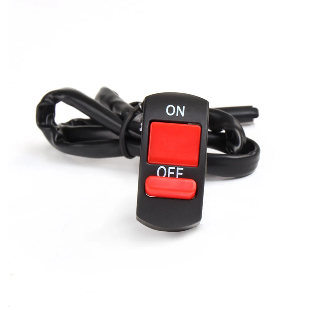 오토바이 전기 자동차 핸들 바 개조 헤드라이트 스위치, LED 스포트라이트, 더블 플래시, 불꽃 아웃 경고 전원 스위치