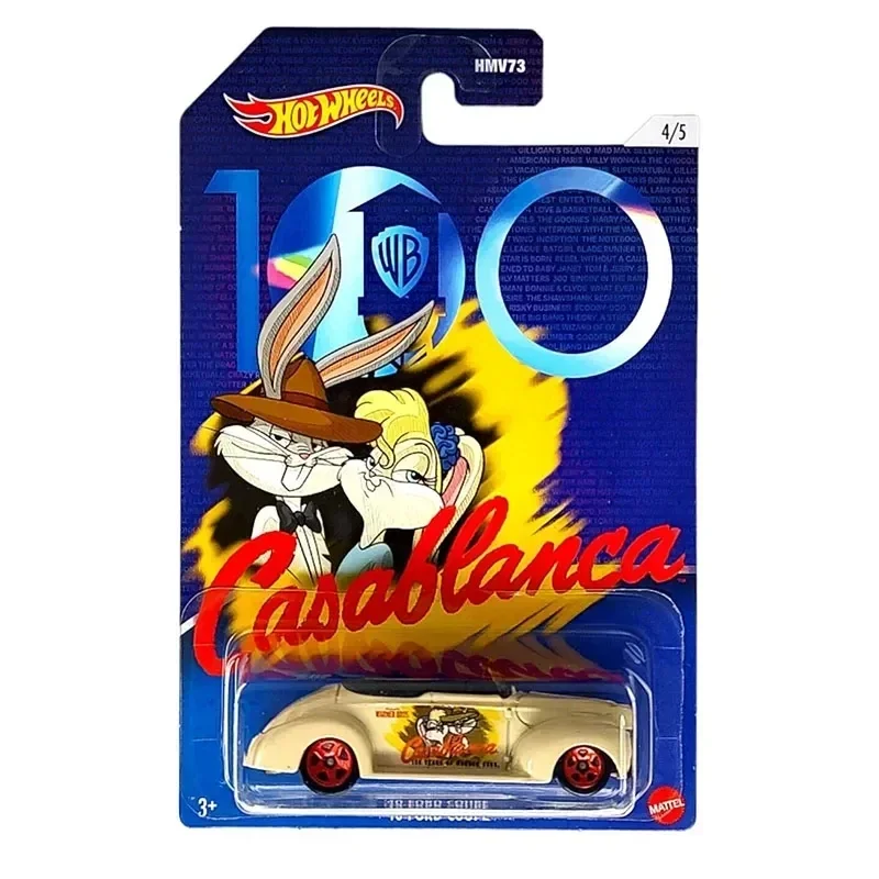 Oryginalny Hot Wheels samochód 100 lat WB Diecast 1/64 Mystery Machine Fandango Midnight Otto Ford zabawki dla chłopców dzieci