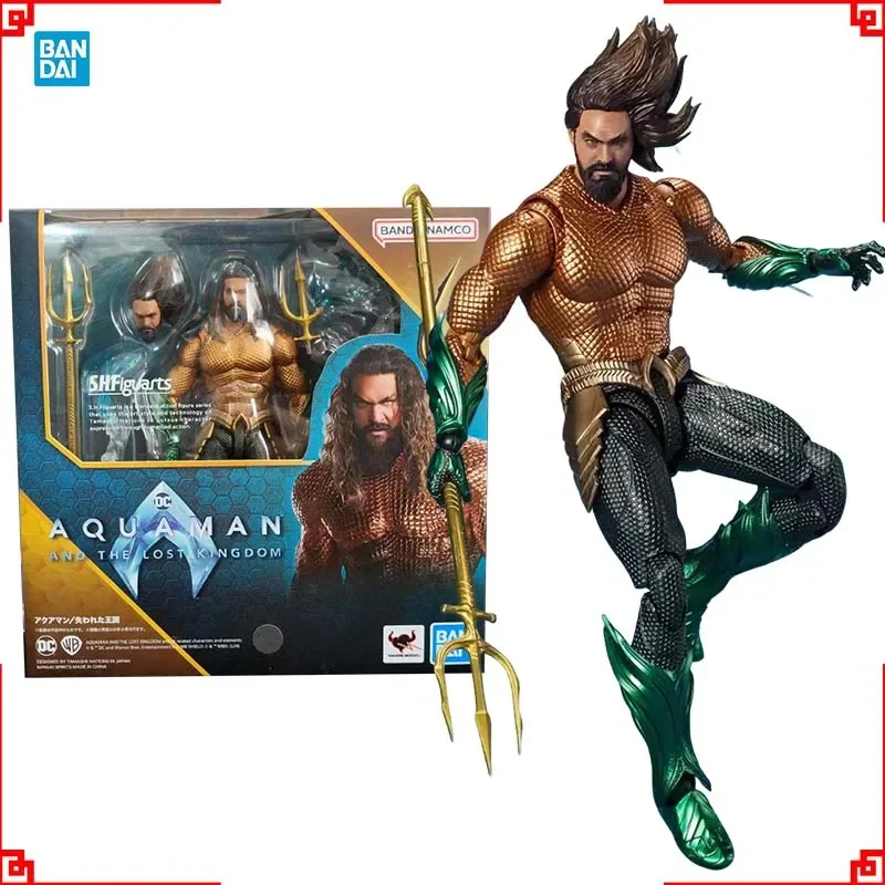 

Bandai Aquaman and the Lost Kingdom Anime Figure SHF Aquaman Action Figure Collectibles Model High Poseability Toys