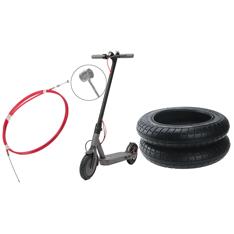 

1Pcs Electric Brakes Before And After The Universal Brake Line Scooter Accessories & 2Pcs Electric Scooter Tire Scooter Accessor