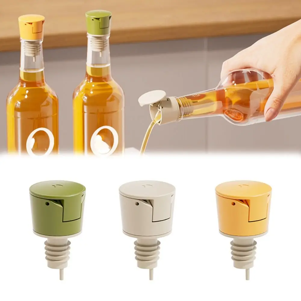 Automatic Opening Oil Bottle Stopper Gravity Induction Spout Stopper Bottle Pourer Cap Kitchen Accessory Dispenser Oil Nozzle