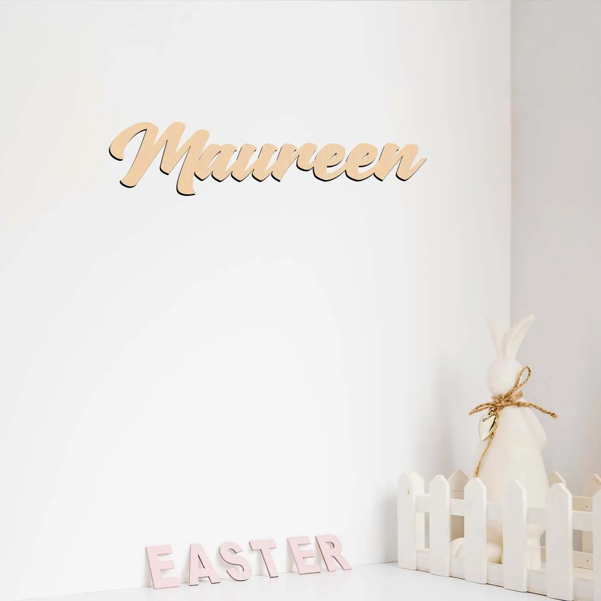 

1pc Funny maureen Custom Name Laser-Cut Sign Wooden Plaque Wood Material Traditional Style Tabletop Decorative Plaque for home