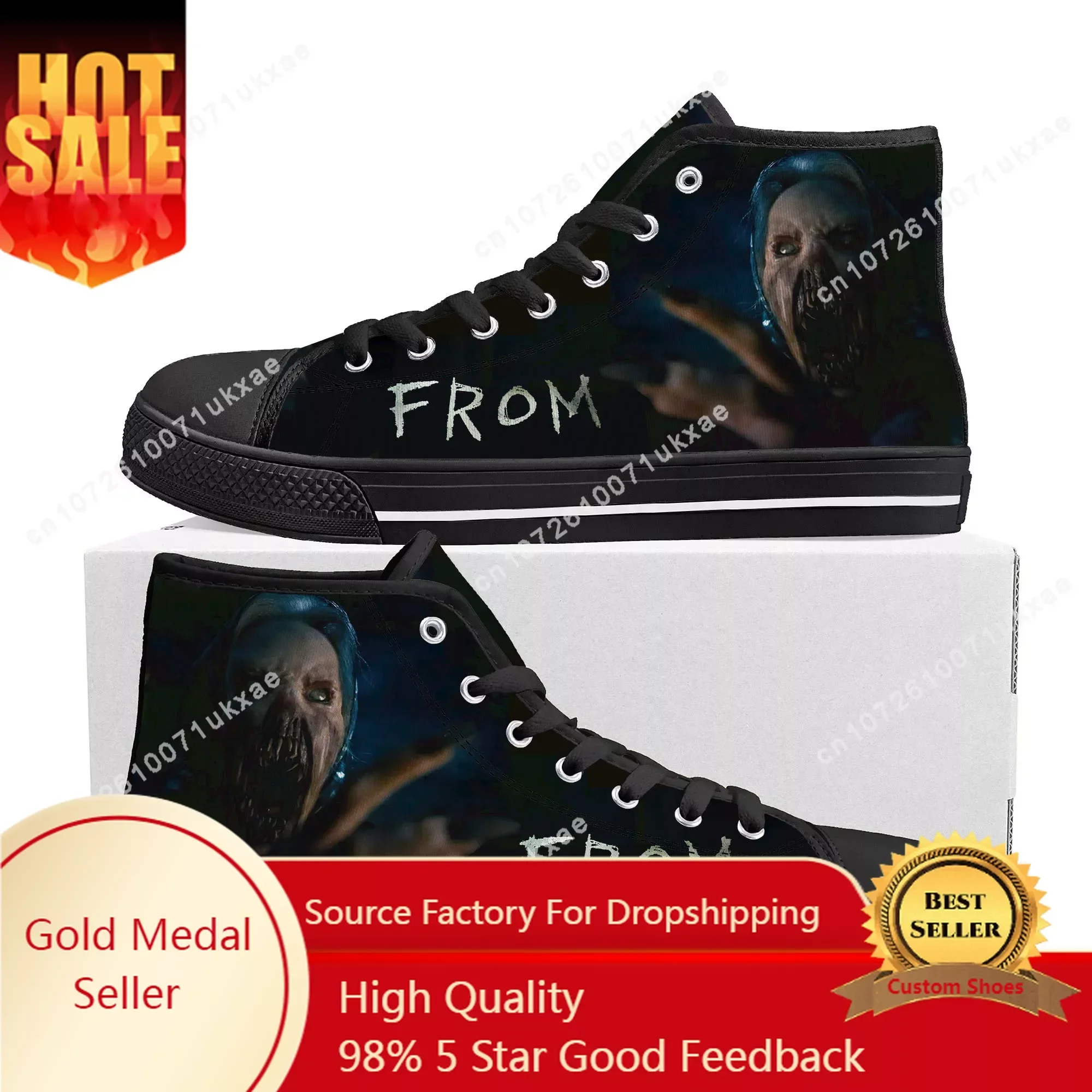 

FROM TV series horror High Top High Quality Sneakers Mens Womens Teenager Canvas Sneaker Casual Custom Made Shoes Customize Shoe