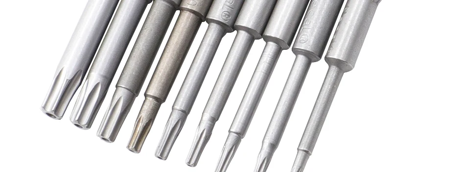 8pcs-11pcs 60mm/100mm long Torx screwdriver bit 800/801/802 electric screwdriver bit 4mm/5mm/6mm handle Screwdriver accessories