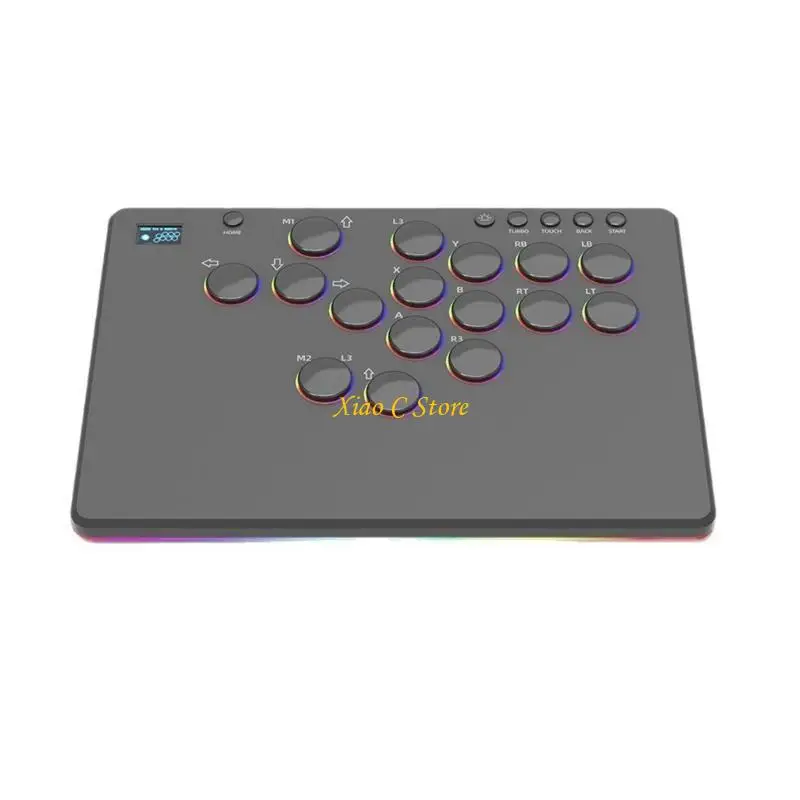 

Y1AE Portable Multiple System Fight Controller Metal Plastic Construction For PC Game