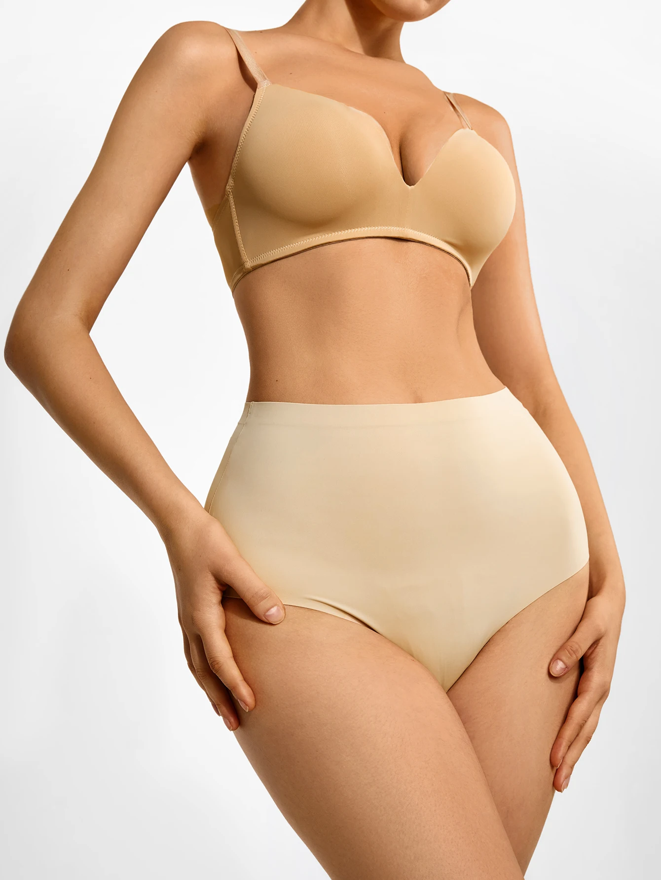 Ropa interior posparto de cintura alta para mujer con cintura abdominal sin costuras y levantamiento de cadera, pantalones ajustados y moldeadores de cuerpo