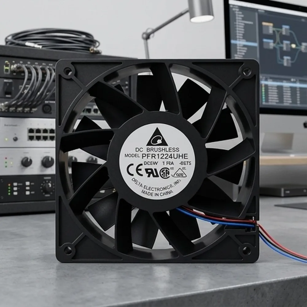 For Delta PFR1224UHE DC24V 1.75A 12CM 3-Wire Axial Cooling Fan