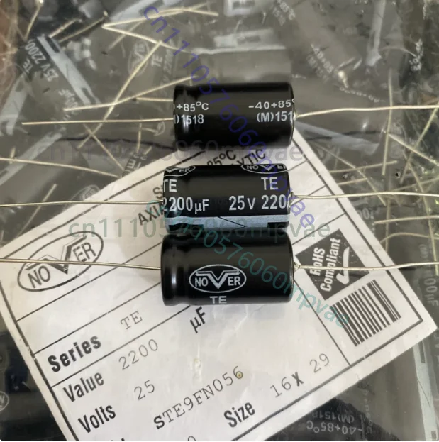 

Оригинальный электролитический конденсатор NOVER 25V 2200UF 16x29mm, осевой, горизонтальный, из Великобритании