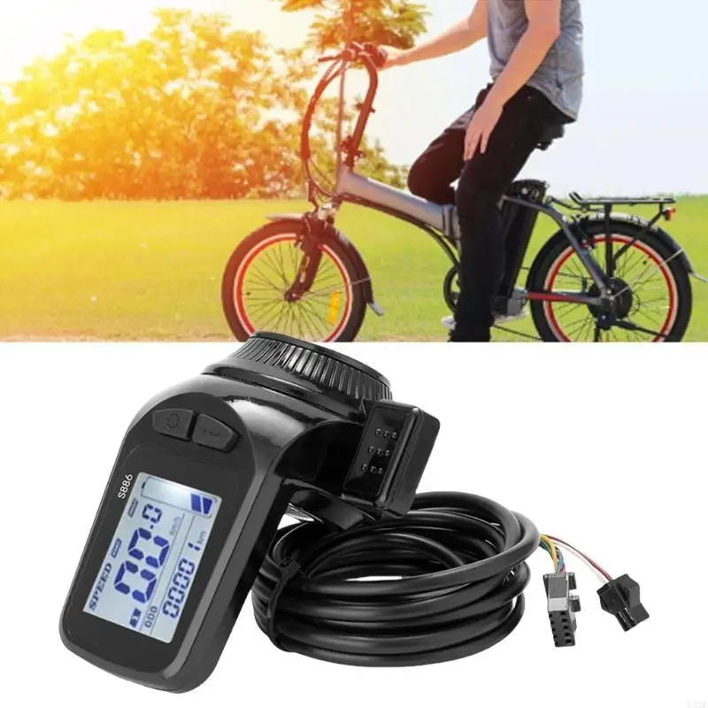 

LCD Display Panel for Electric Scooter, Multifunction Watertight Scooter Display Panel with 5 Pin for Electric Scooter