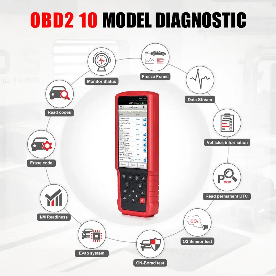 New  X431 CRP429C 4 Systems OBDII Code Reader obd2 Auto Diagnostic Tool CRP429 C CRP 429C  Scanner