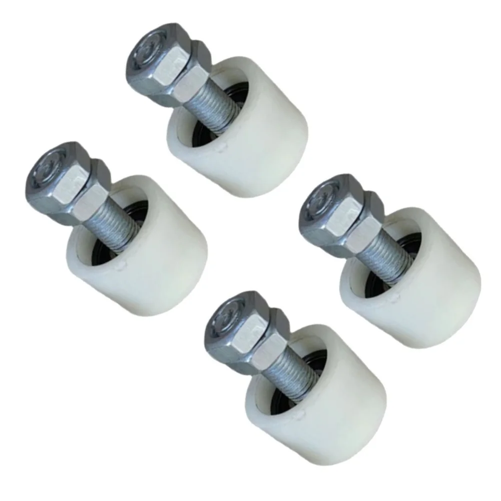 Sliding Gate Pulley Set 4pcs Nylon Roller Wheels with Steel Core 40x40mm x 80mm for Stable and Precise Door Motion