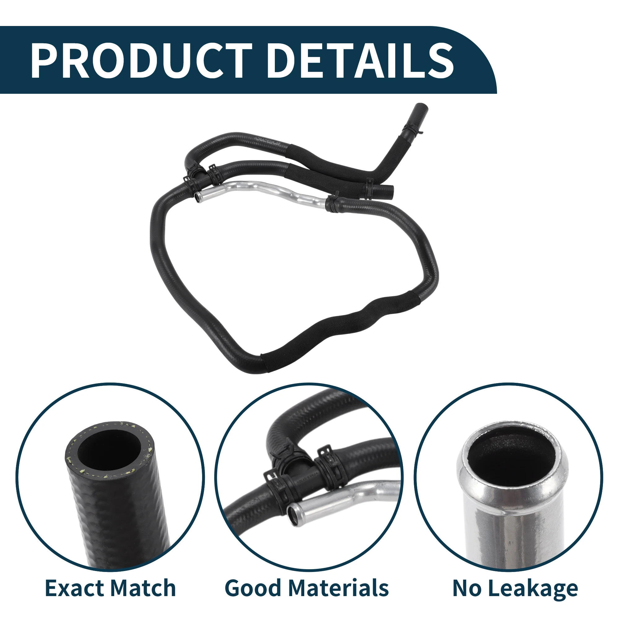 

Motoforti Radiator Hose Heater Hose No.LR013693 for Land Rover for Range Rover Sport Cooling Liquid Pipe SilverTone