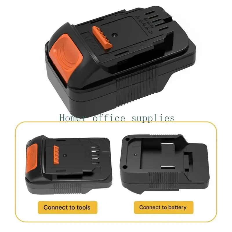 K43B Power Tool Battery Adapter with Channel Fit Connection and Release Piece, Housing for Battery Change Tasks, Home Projects