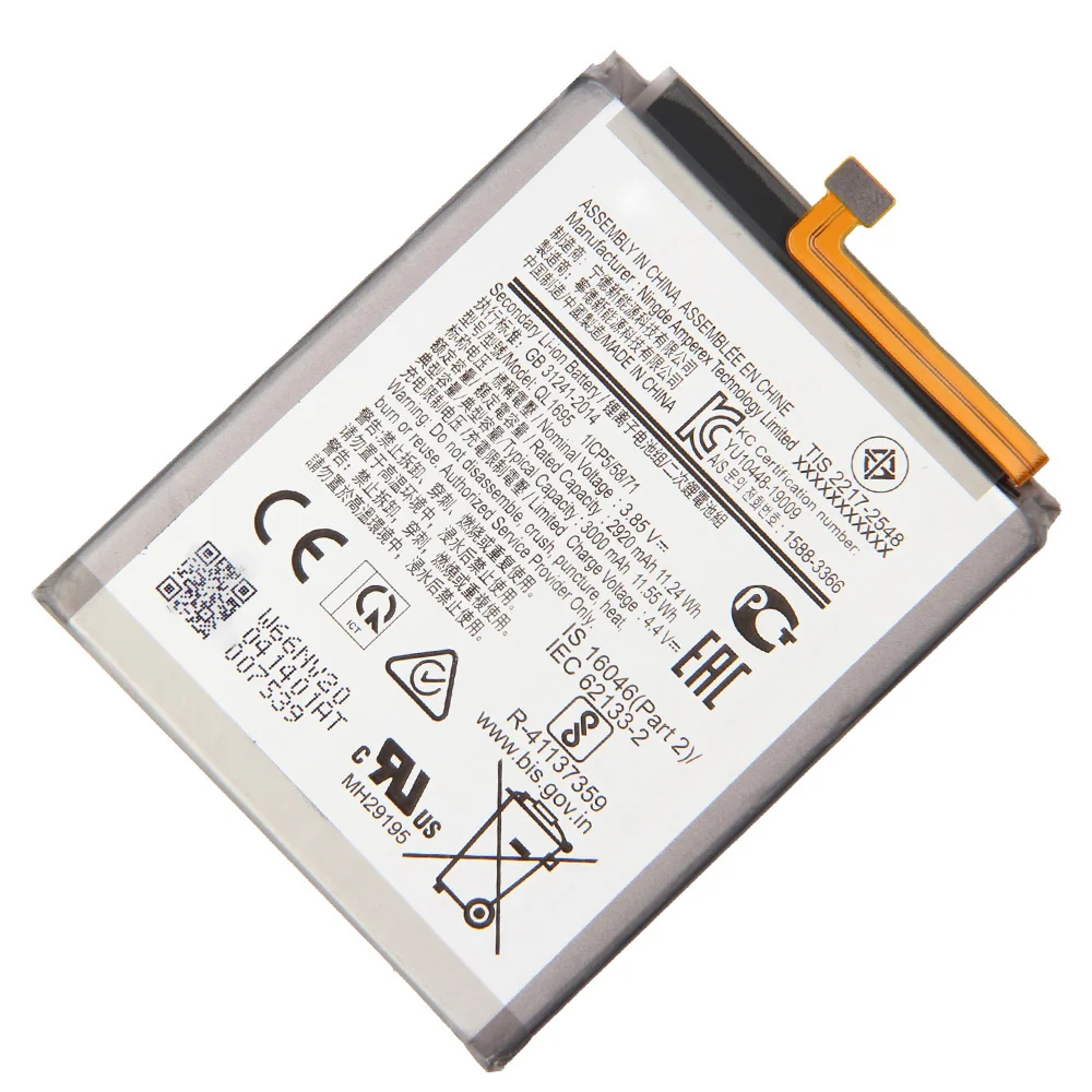 استبدال بطارية الهاتف الأصلية SAMSUNG QL1695 ، 3000mAh ، لهاتف Samsung Galaxy A01