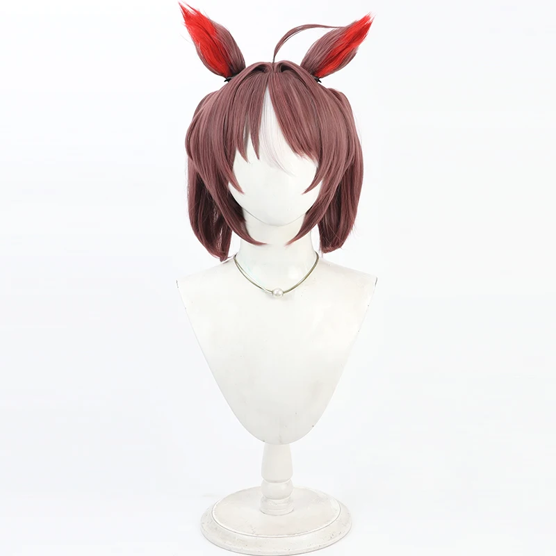 アニメプリティーダービー乾杯活発にコスプレウィッグハロウィンカーニバルパーティー小道具人工毛耐熱繊維 + ウィッグキャップ