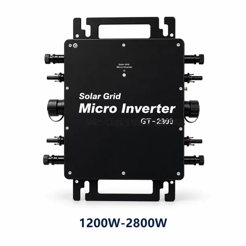 Wmwmnu 2600W Waterproof Solar Microinverter MPPT for Home PV System