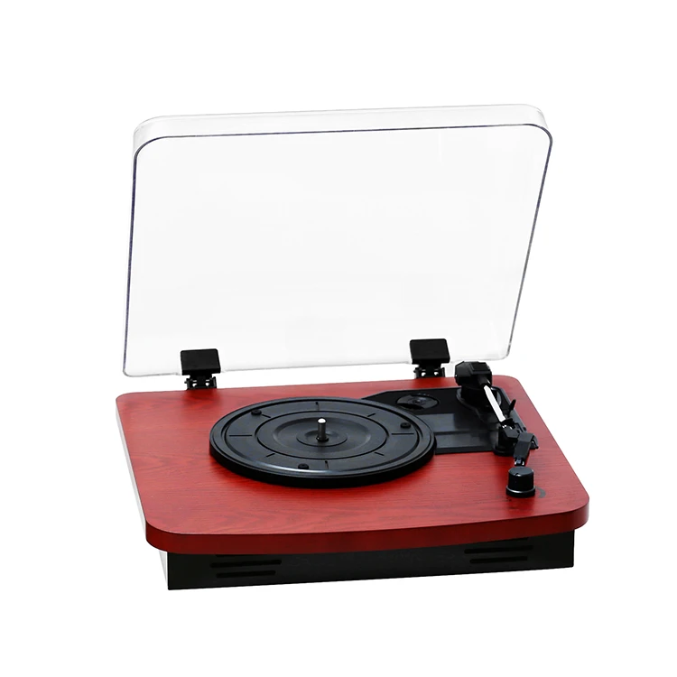 Latest 2024 model Retro 3 Speed Turntable Record Player USB SD Vintage Wooden   