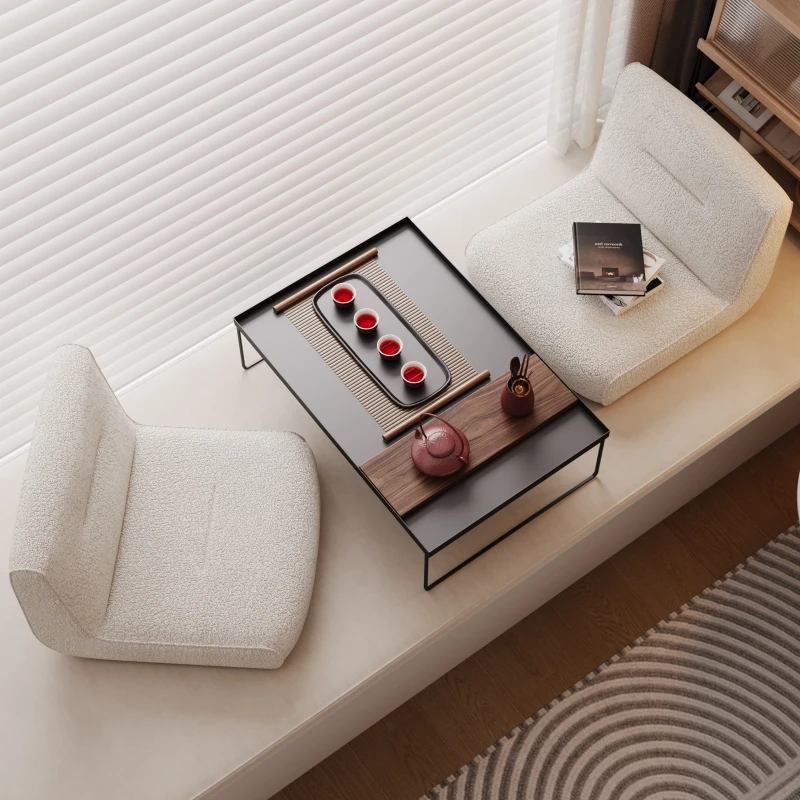 Trendy Bay Window Table Japanese Tatami Stand Compact Window-Side Desk Bedroom Floor Minimalist
