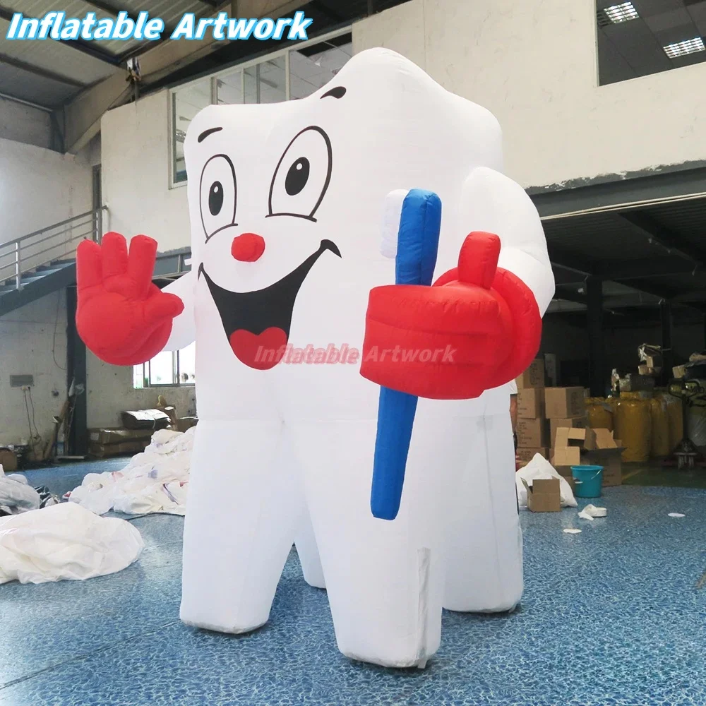 Bespoke Dental Advertising Giant Inflatable Tooth Cartoon for Decoration Toys