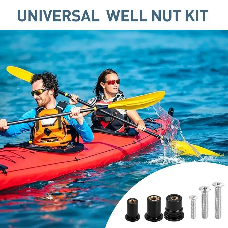 73PCS Durable Expansion Nut Kit M4 M5 M6 with Stainless Steel Screws Screwdriver for Window & Door Installation Works
