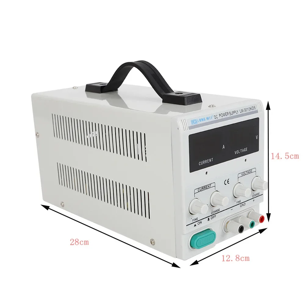 0-30V 0-10A Adjustable DC Power Supply Dual Digital Lab Test 220V LW-3010KDS Set