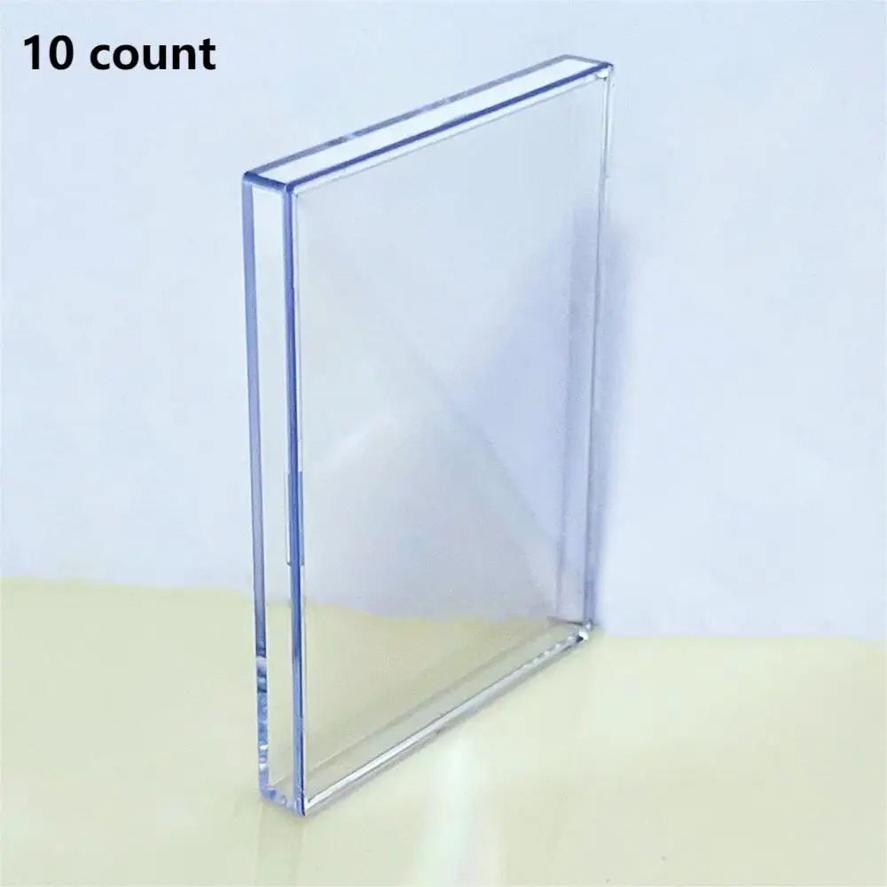 Transparent Thick Card Case Game Magic TCG Cards Box 10/25/50/100/150/200/250 Count Clear Card Storage Box Holds Standard Cards