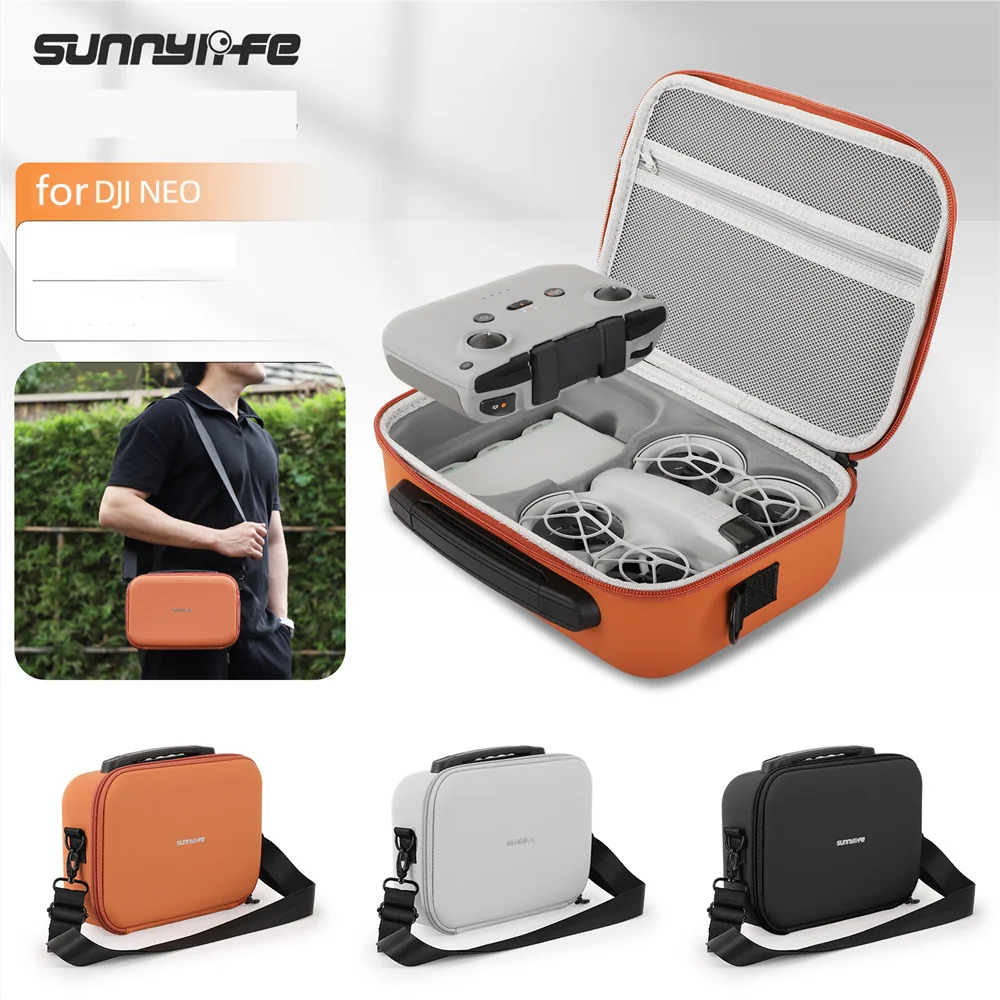 Mini Drones Controller Accessories for DJI NEO shoulder bag Portable Travel Carrying Case Quality Leather Storage Waterproof Box