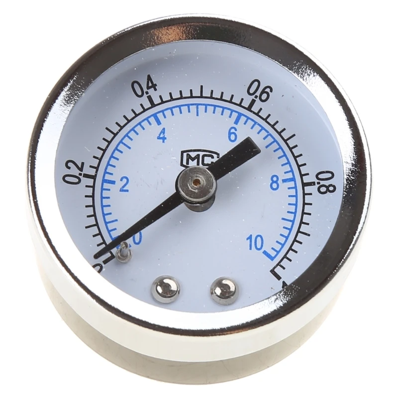 Compact Pressure Gauge Y40/Y50 Pressure Meter Pressure Gauge Back Mount Brass Thread 0-1.0MPa/0-10kgf/cm² Portable