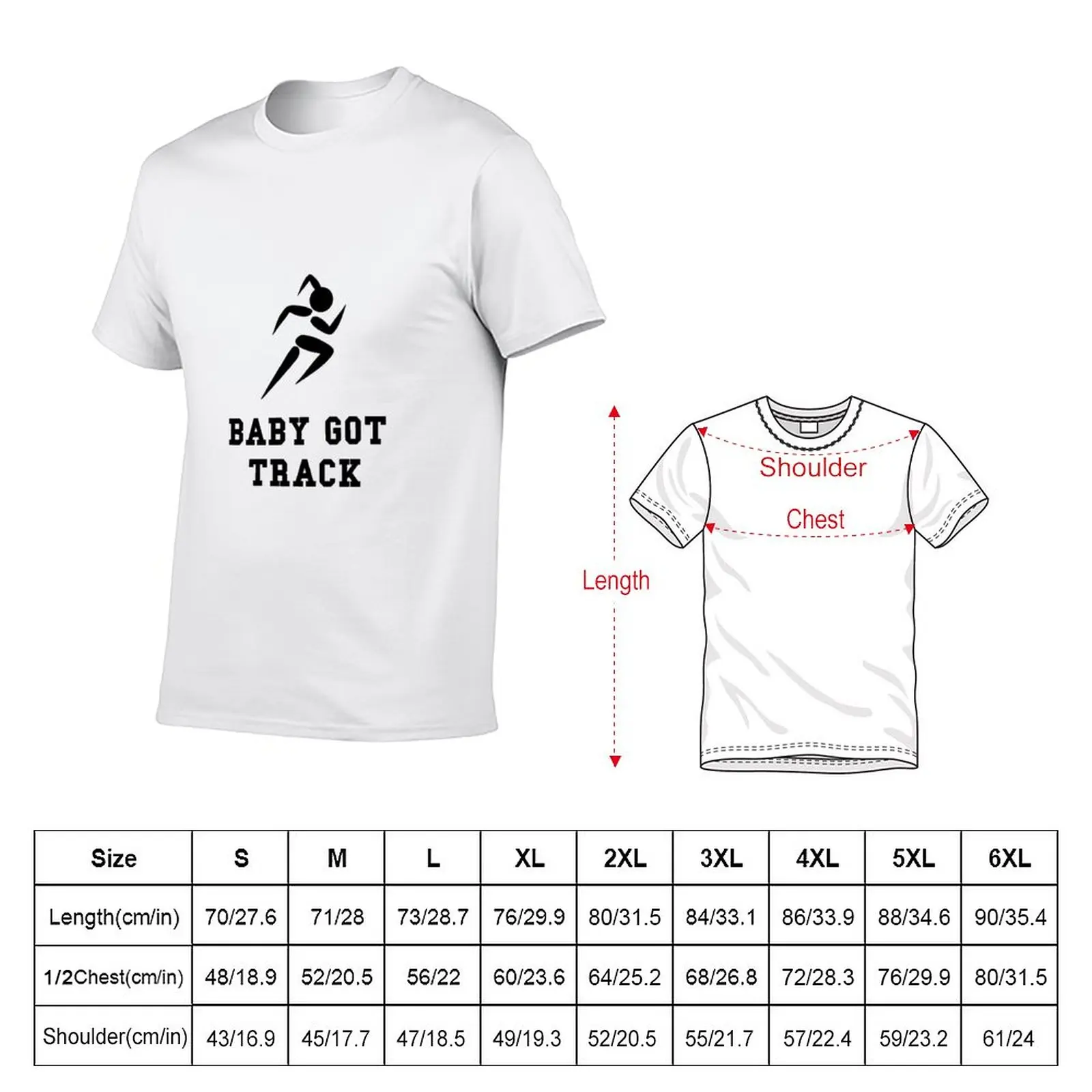 Baby Got Track T-Shirt summer tops Blouse mens graphic t-shirts anime