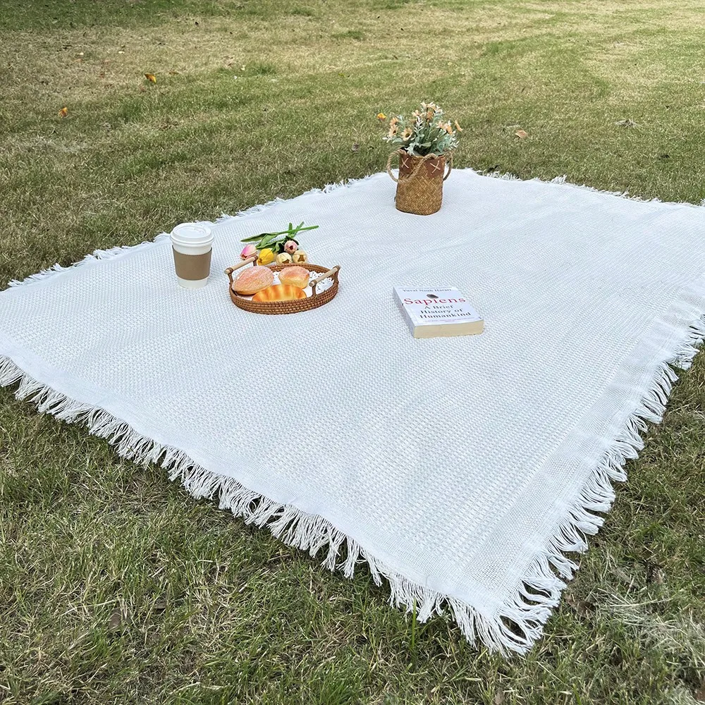 1 Stück Ins-Style Picknickdecke, Stranddecke, Weiche & Faltbare Outdoor-Matte - Unverzichtbar für Frühlings- und Sommer-Camping, Partys – Detail 9