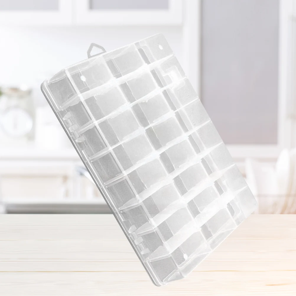 

Grids Removable Plastic Jewelry Storage Box Display Box Transparent Storage Organizer for Earring Rings